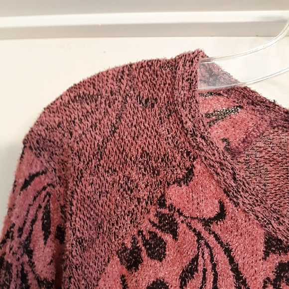 ORANGE COZY KNIT TOP/COVERUP,   L - Picture 4 of 6